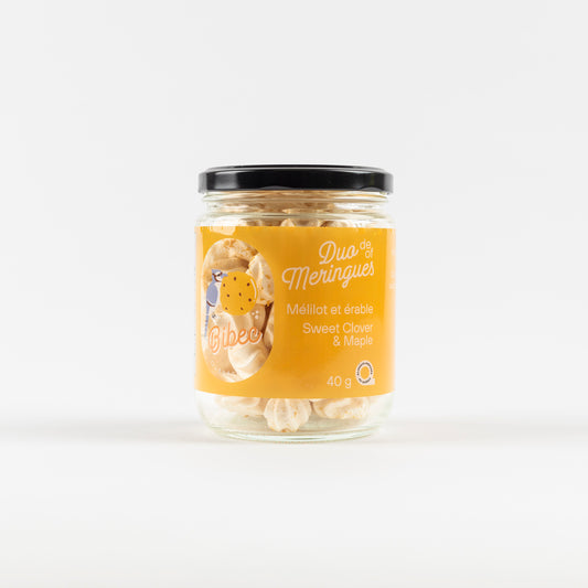 Duo de meringues érable et mélilot