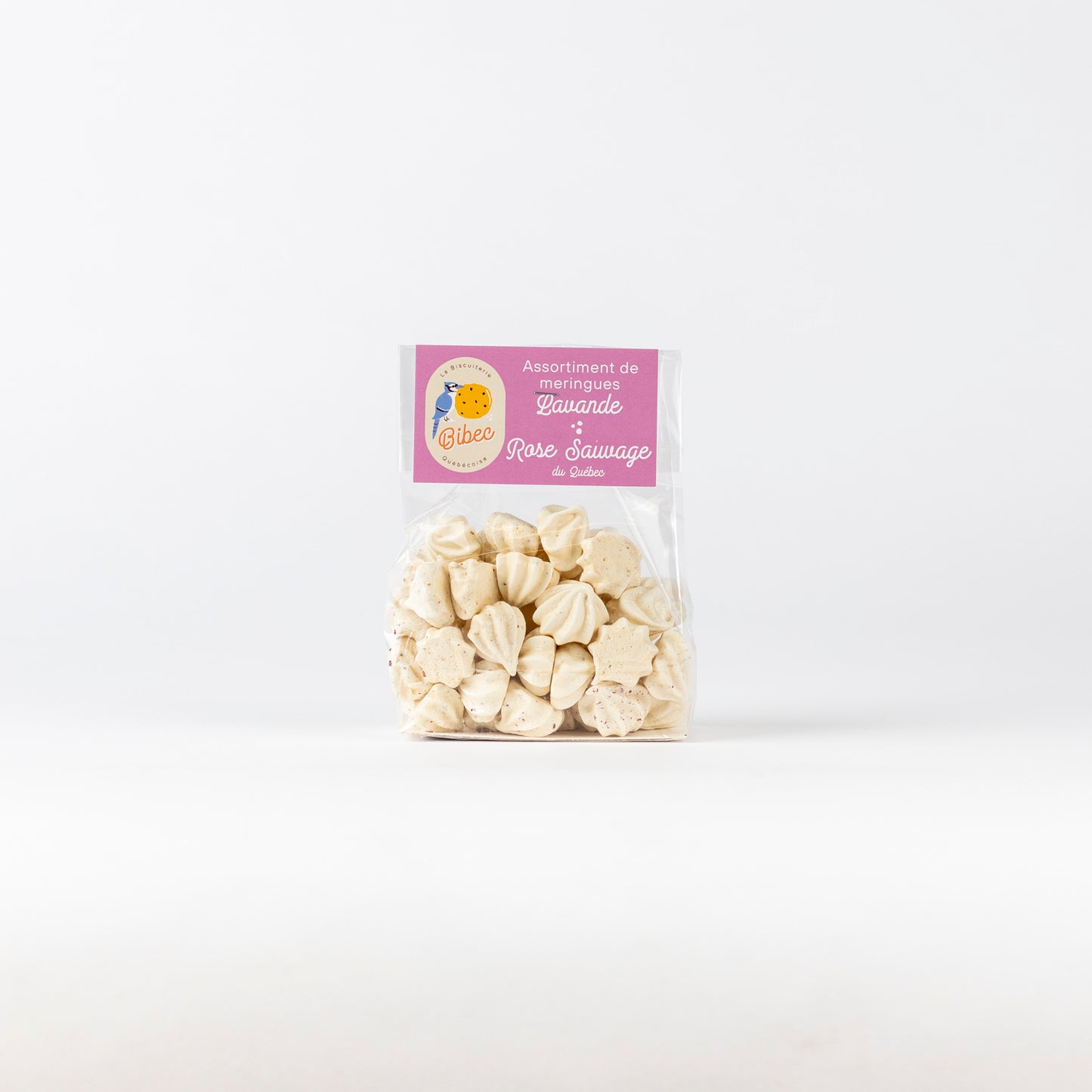 Assortiment de Meringues Lavande et Rose Sauvage du Québec